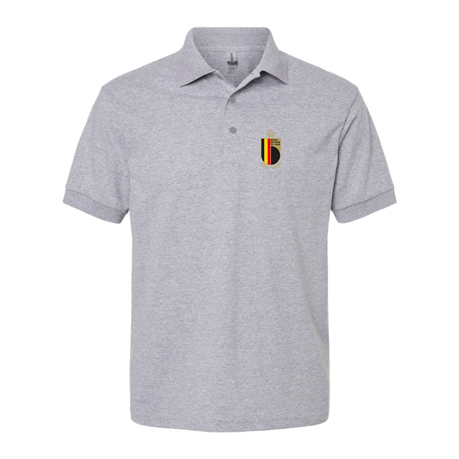 Men's Belgium National Soccer Team Dry Blend Polo