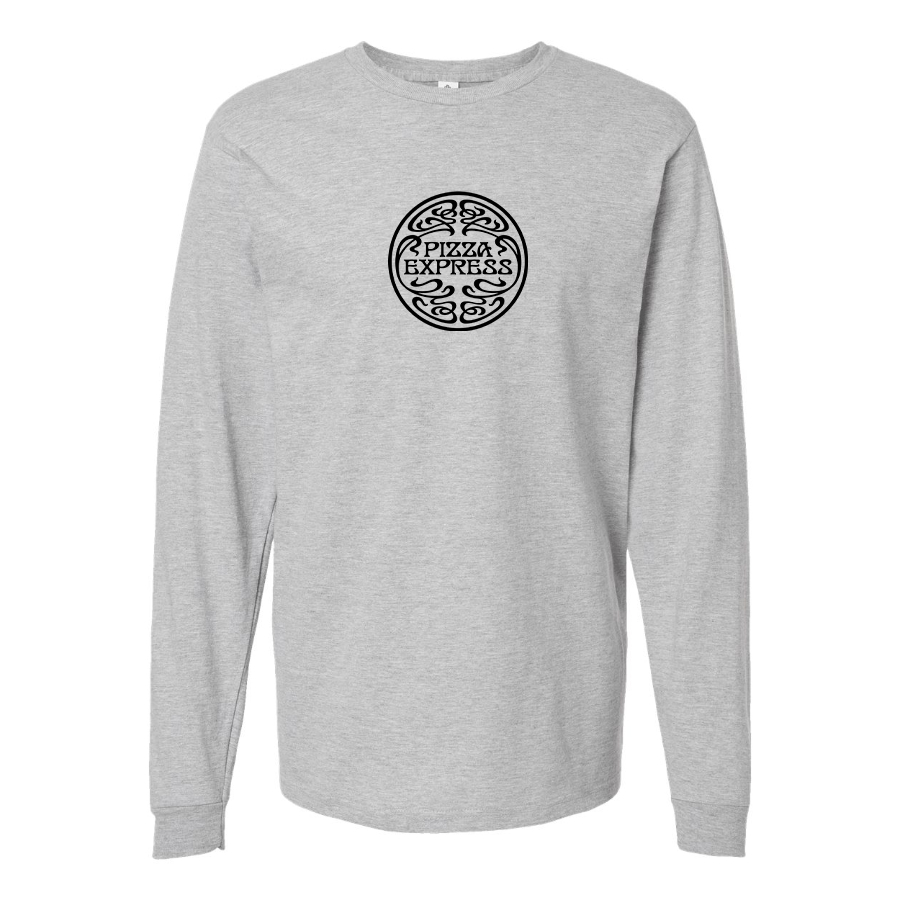 Youth Pizza Express Logo Cotton Long Sleeve T-Shirt