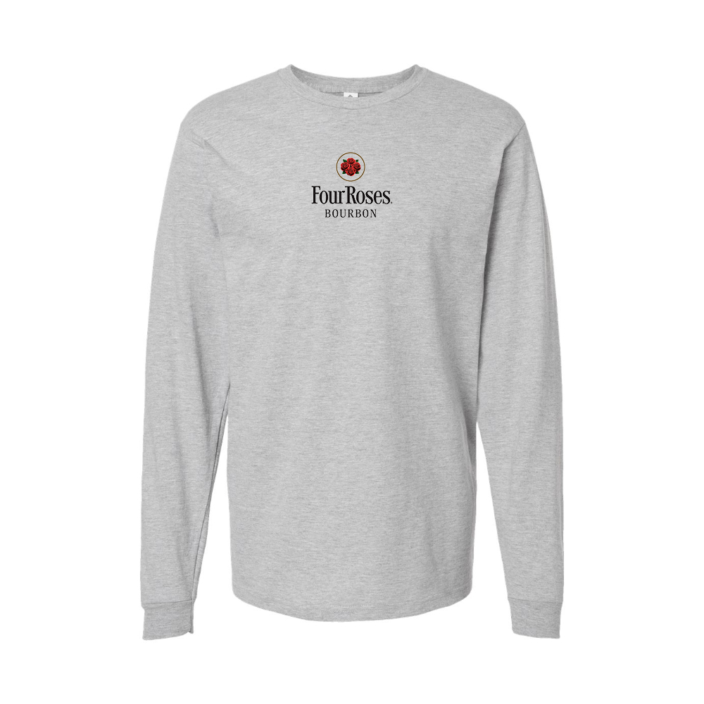 Youth Four Roses Logo Cotton Long Sleeve T-Shirt