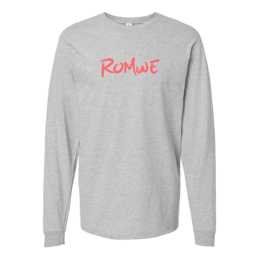 Men's Romwe Logo Long Sleeve T-Shirt