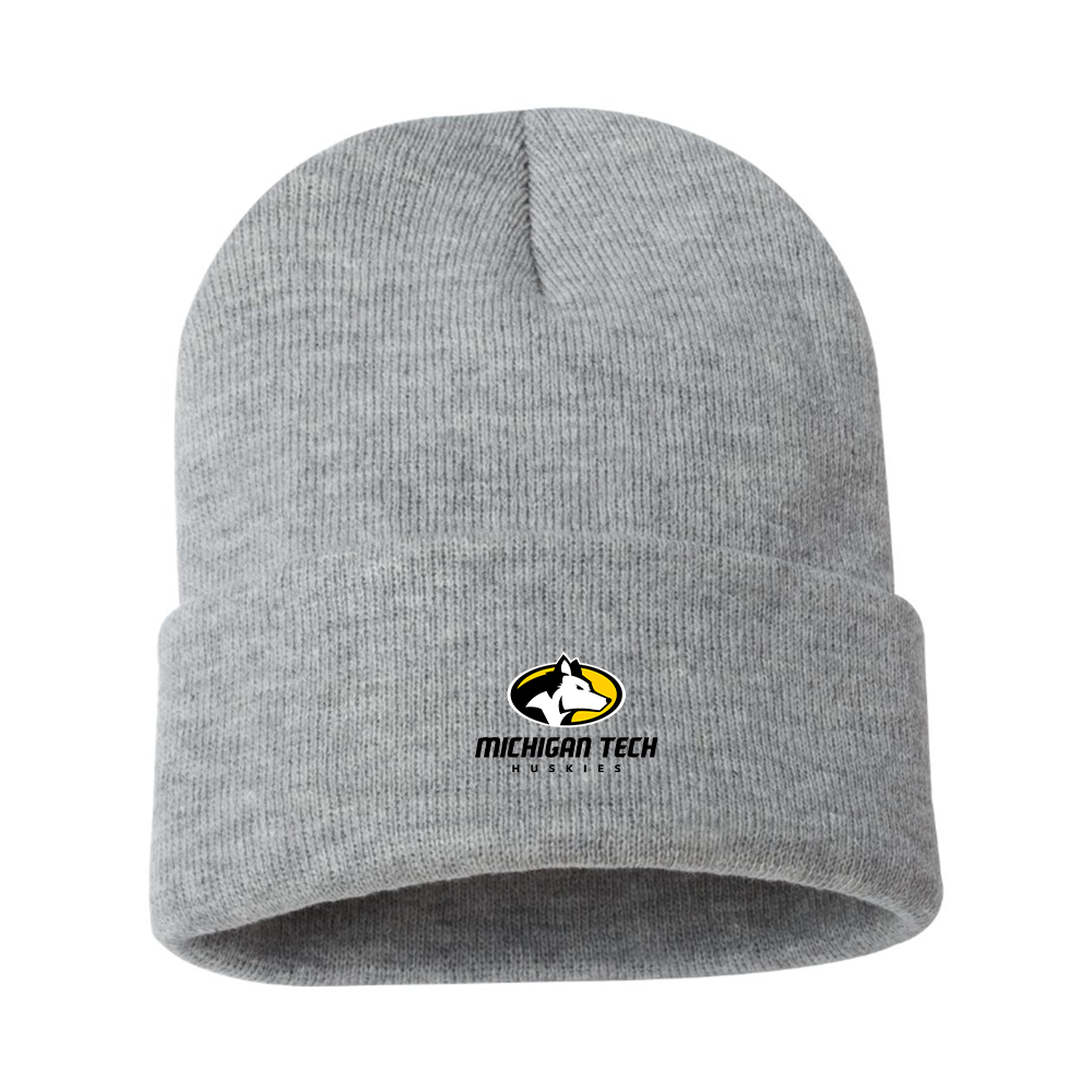 Michigan Tech Huskies Logo Beanie Hat