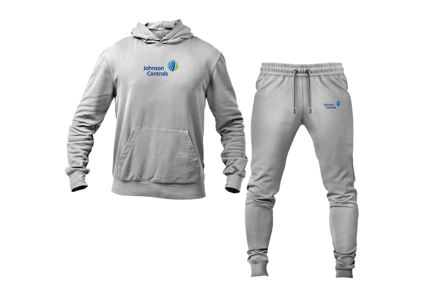 Men's Johnson-Controls Logo Hoodie Joggers Set