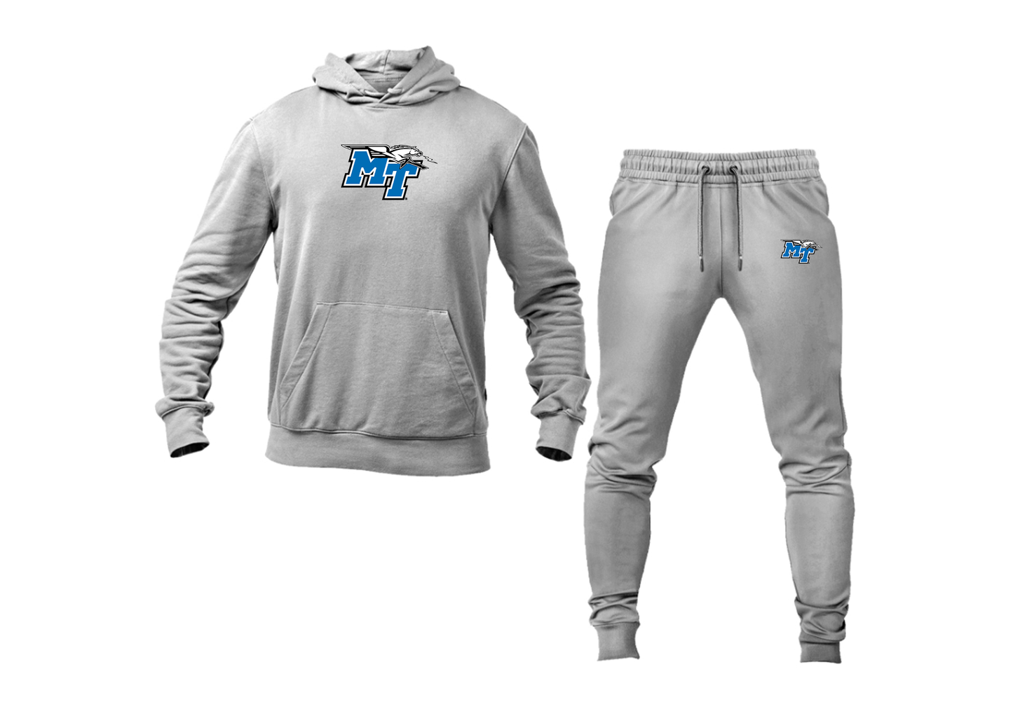 Men's Middle Tennessee Blue Raiders Logo Hoodie Joggers Set