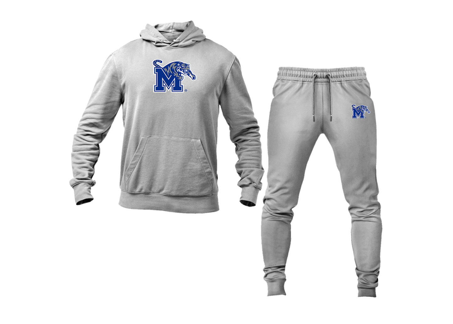 Men's Memphis Tigers Logo Hoodie Joggers Set