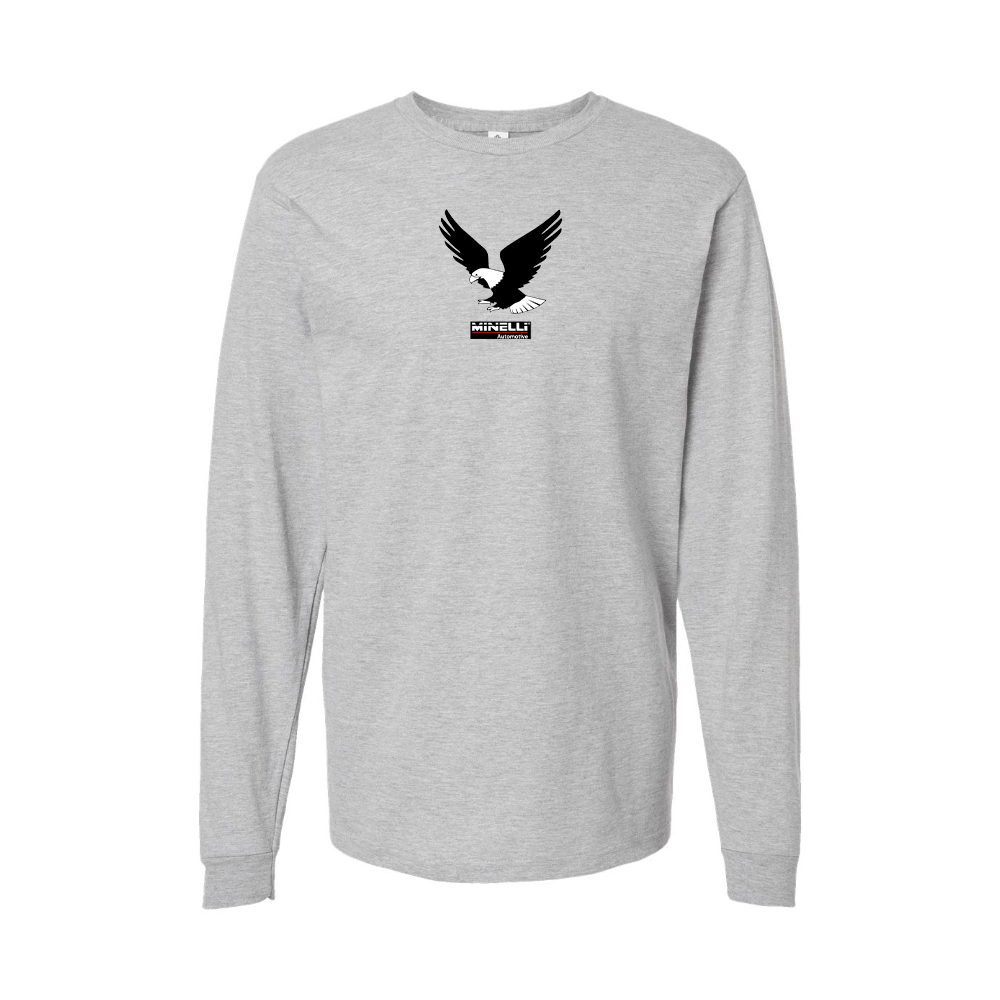 Youth Minelli Automotive Logo Cotton Long Sleeve T-Shirt
