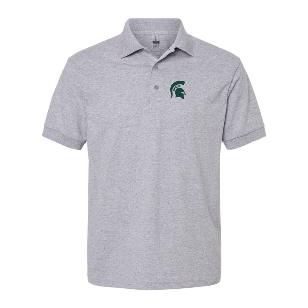 Men's Michigan State Spartans Logo Dry Blend Polo