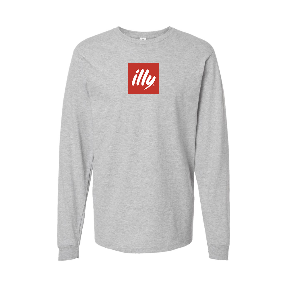 Youth Illy Logo Cotton Long Sleeve T-Shirt