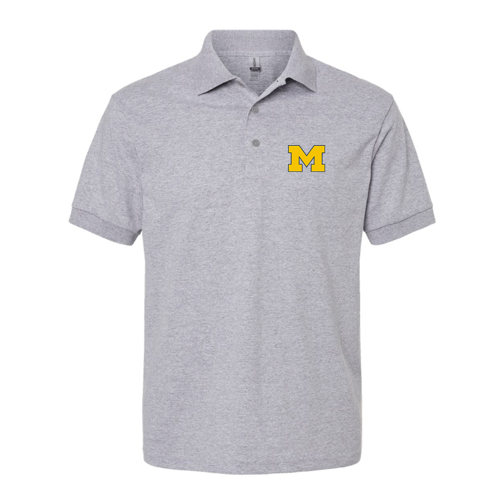 Men's Michigan Wolverines Logo Dry Blend Polo