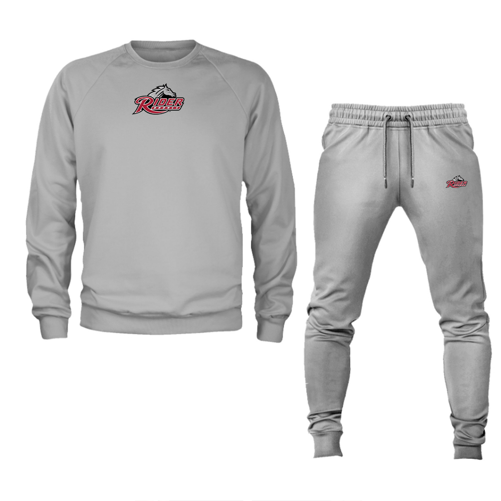 Men's Rider Broncs Logo Crewneck Sweatshirt Joggers Suit