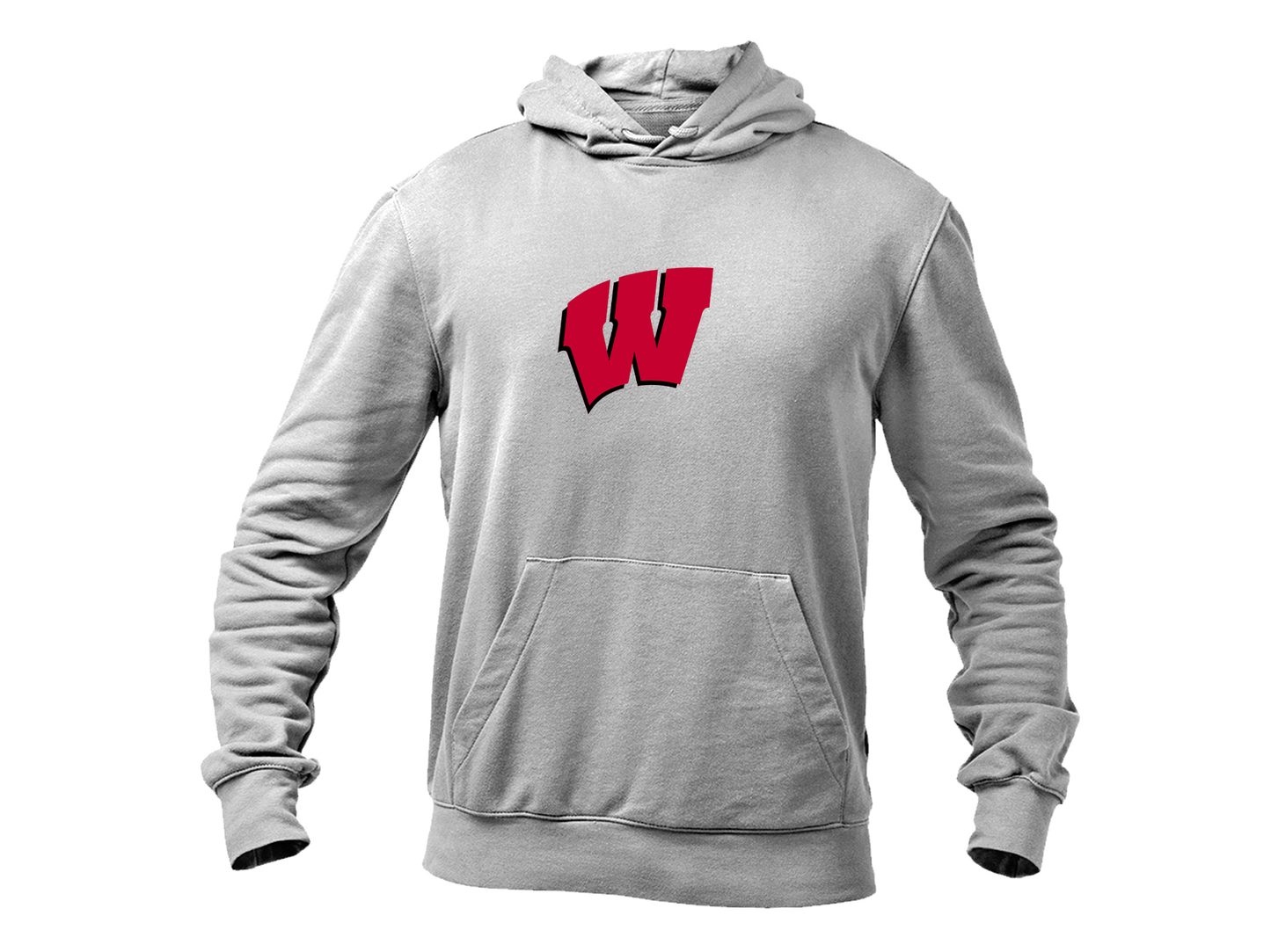 Men's Wisconsin Badgers Gildan  Heavy Blend Hooded Sweatshirt