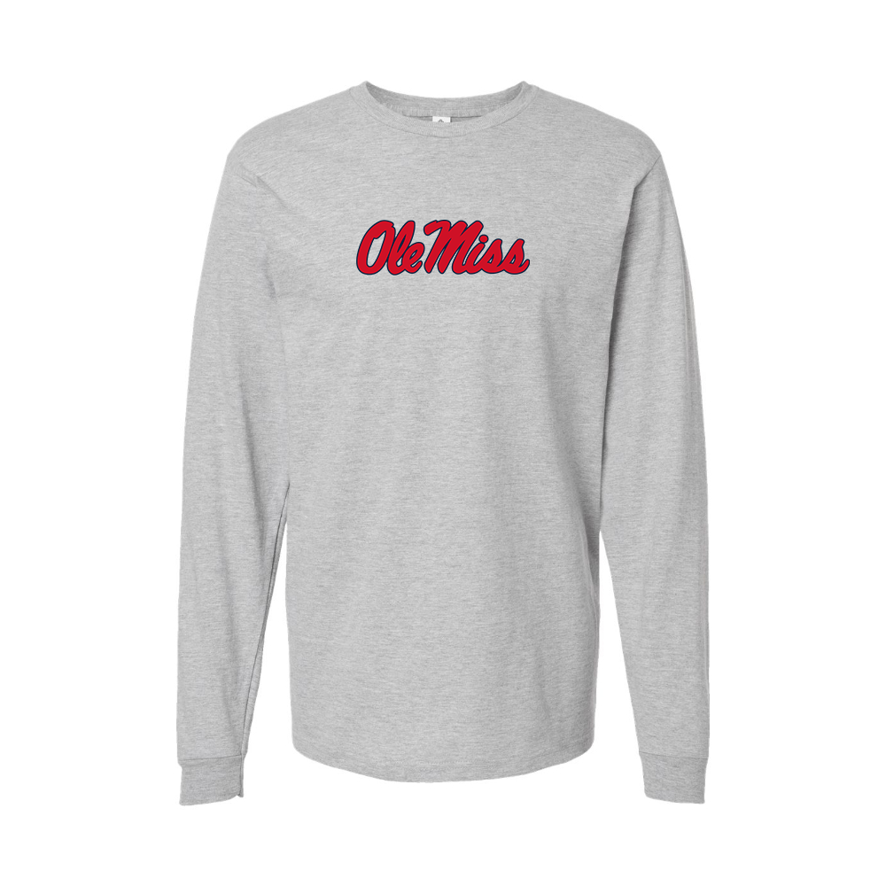 Youth Mississippi Rebels Logo Cotton Long Sleeve T-Shirt