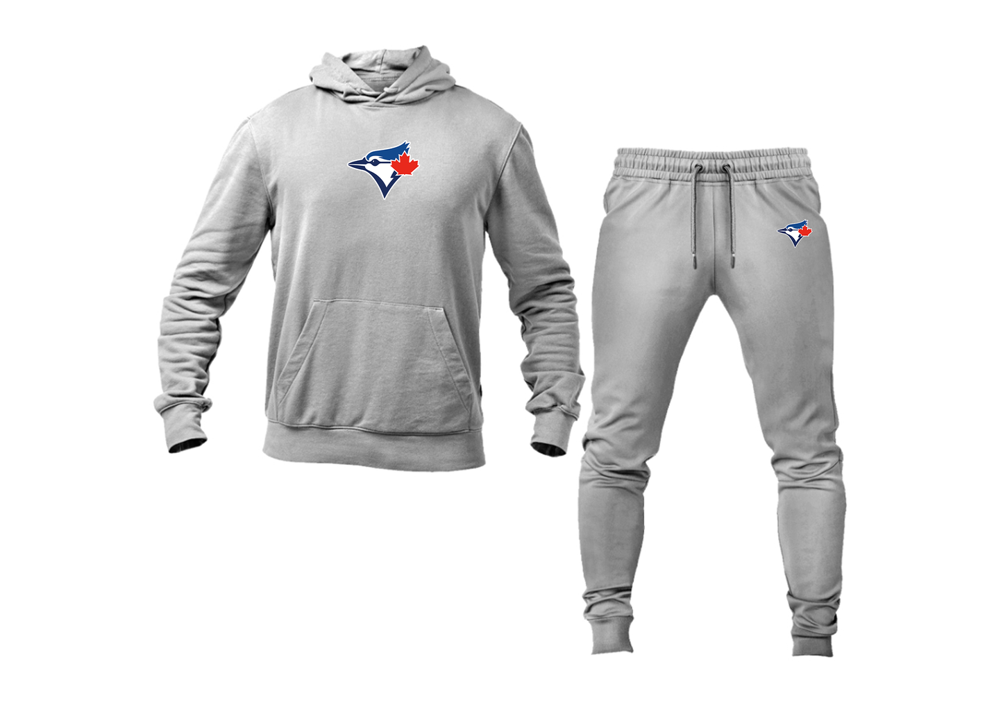 Men's Bluefield Blue Jays Logo Hoodie Joggers Set