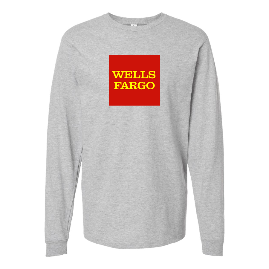 Youth Wells Fargo Logo Cotton Long Sleeve T-Shirt