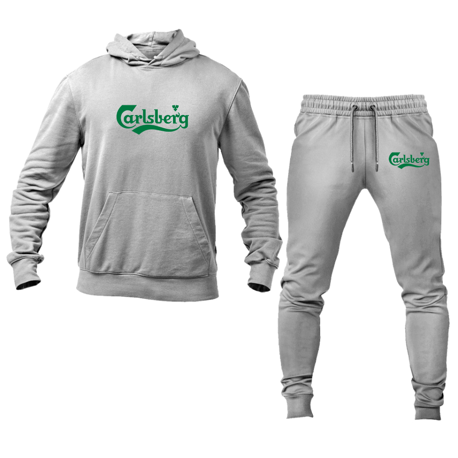 Men's Carlsbery Logo Hoodie Joggers Set