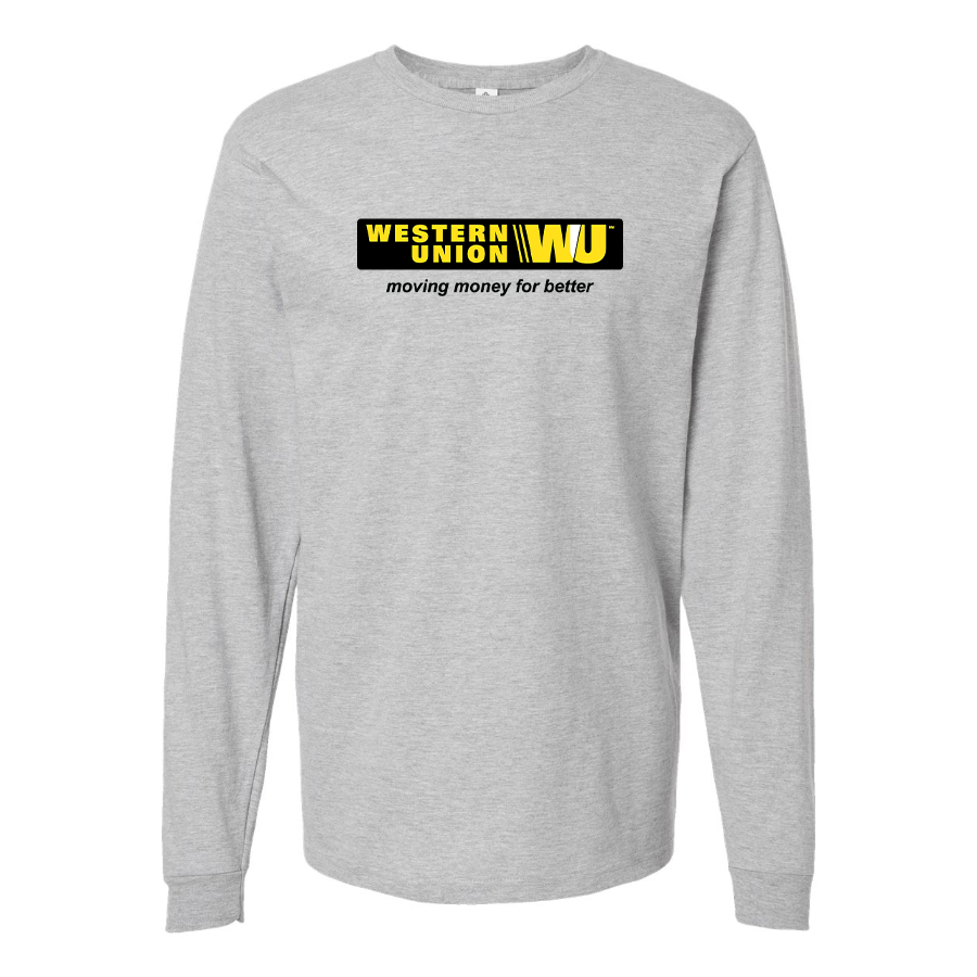 Men's Wastern Union Logo Long Sleeve T-Shirt