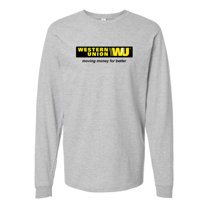 Men's Wastern Union Logo Long Sleeve T-Shirt