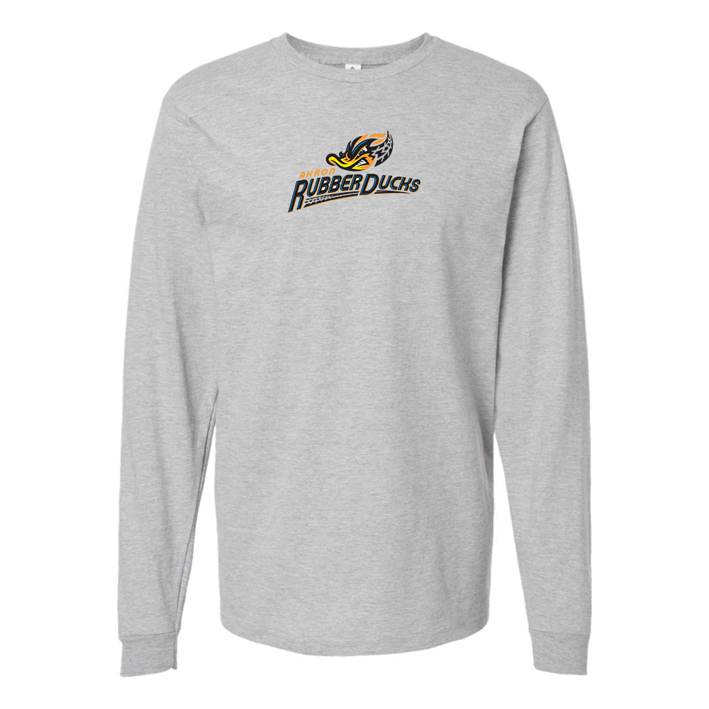 Youth Akron RubberDucks Logo Cotton Long Sleeve T-Shirt