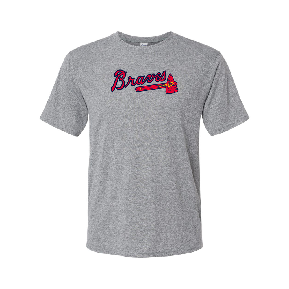 Men's Atlanta Braves Logo Polyester T-Shirt