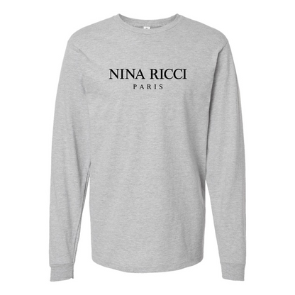 Men's Nina Ricci Paris Logo Long Sleeve T-Shirt