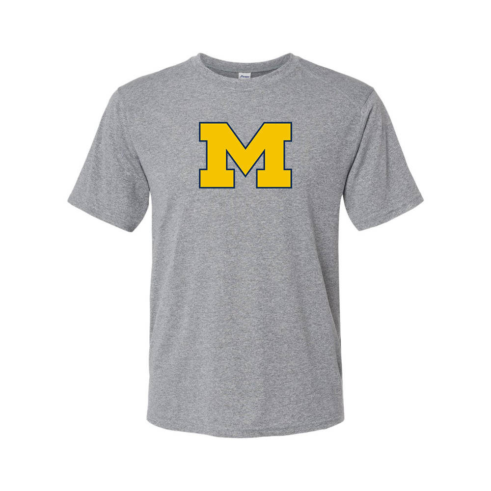 Men's Michigan Wolverines Logo Polyester T-Shirt