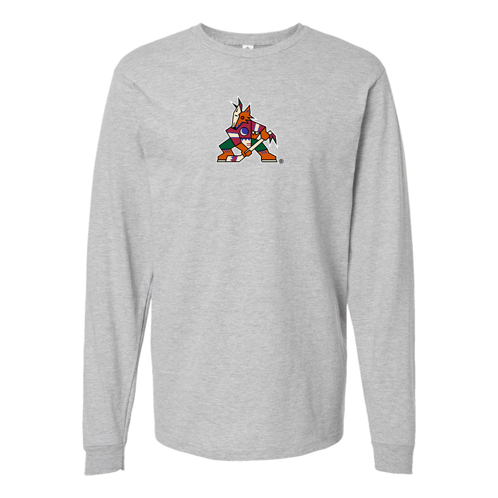 Youth Arizona Coyotes Logo Cotton Long Sleeve T-Shirt