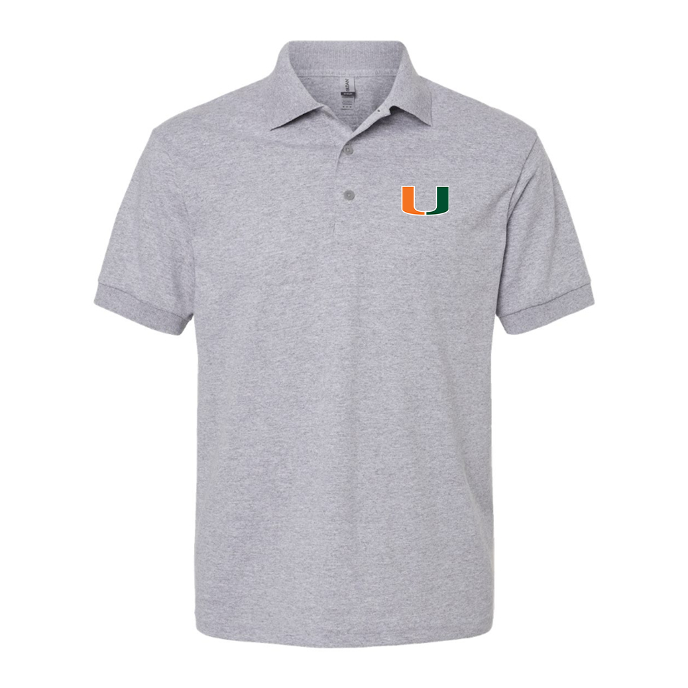 Men's Miami Hurricanes Logo Dry Blend Polo