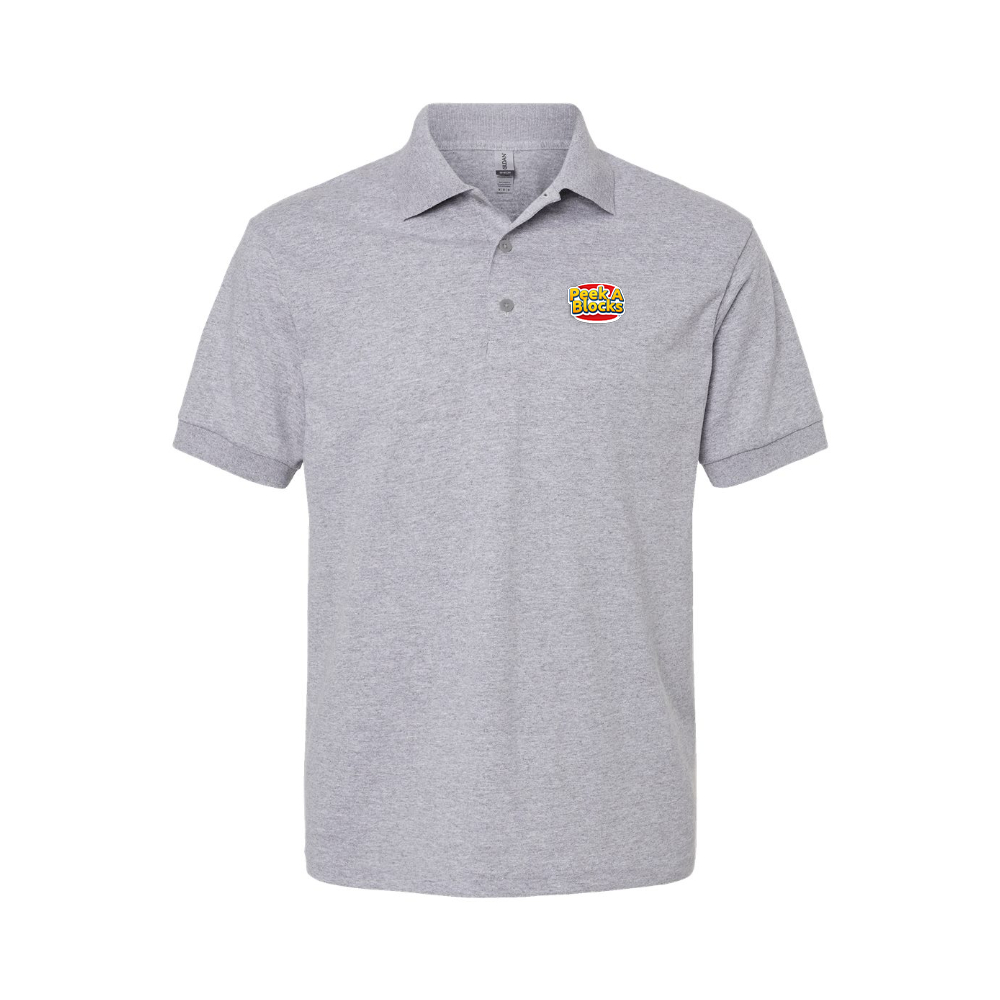 Men's Peek A Blocks Logo Dry Blend Polo