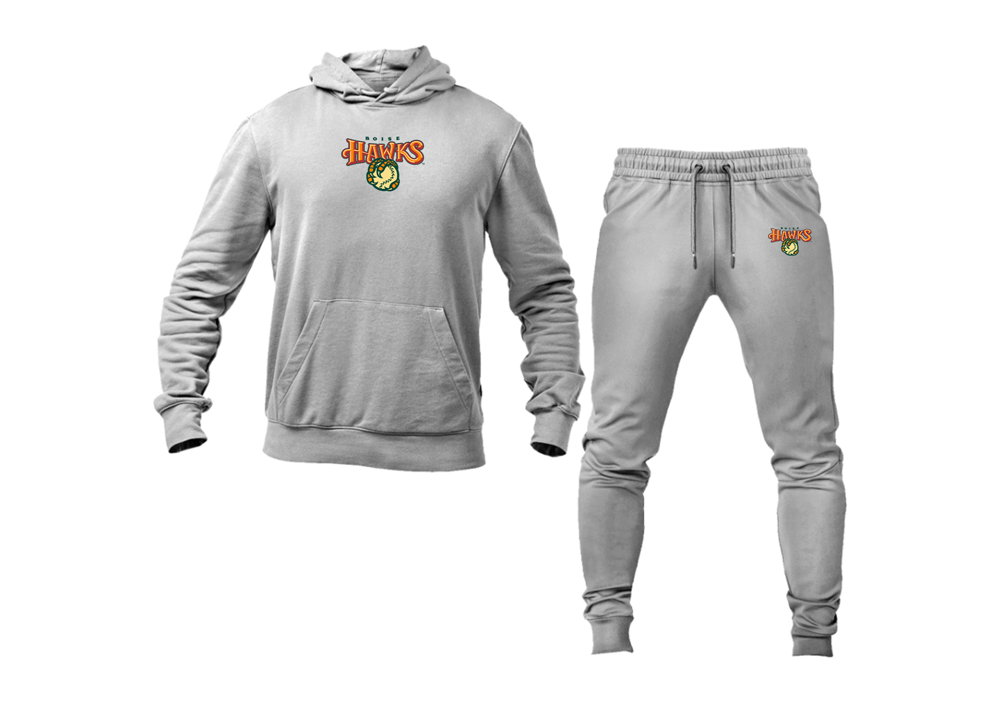 Men's Boise Hawks Logo Hoodie Joggers Set