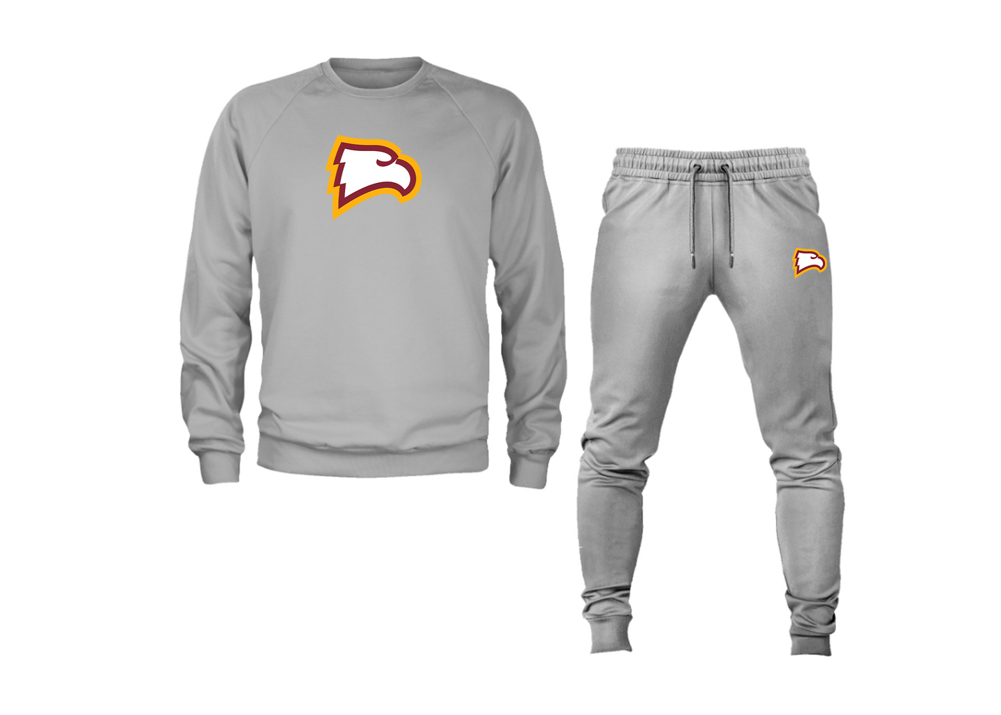 Men's Winthrop Eagles Crewneck Sweatshirt Joggers Suit