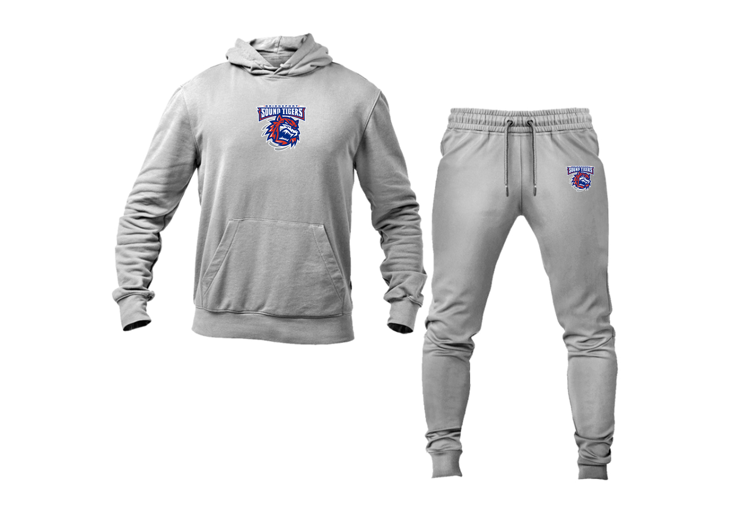 Men's Bridgeport Sound Tigers Logo Hoodie Joggers Set
