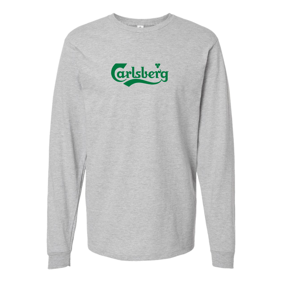 Youth Carlsbery Logo Cotton Long Sleeve T-Shirt