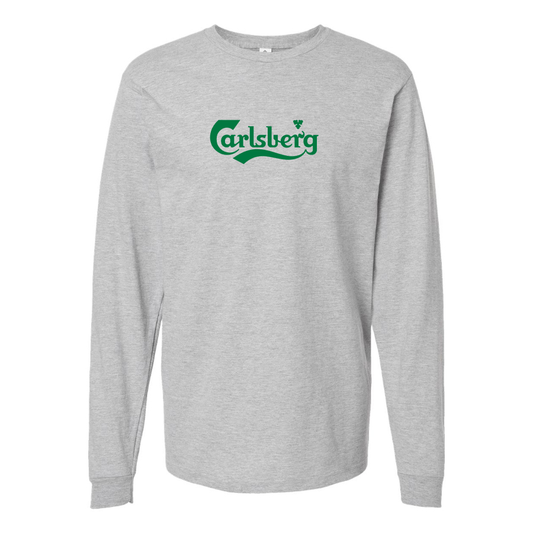 Youth Carlsbery Logo Cotton Long Sleeve T-Shirt