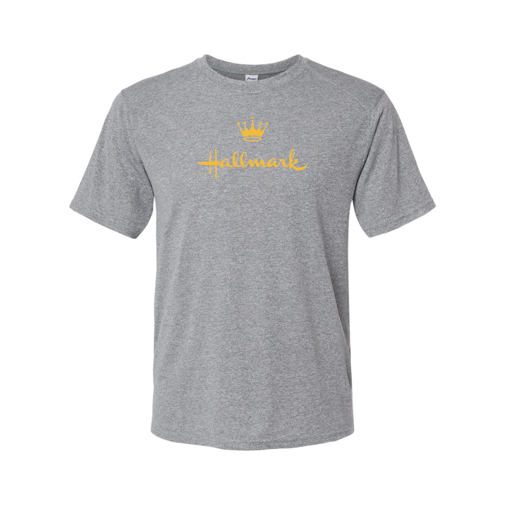 Men's Hallmark golden logo Polyester T-Shirt