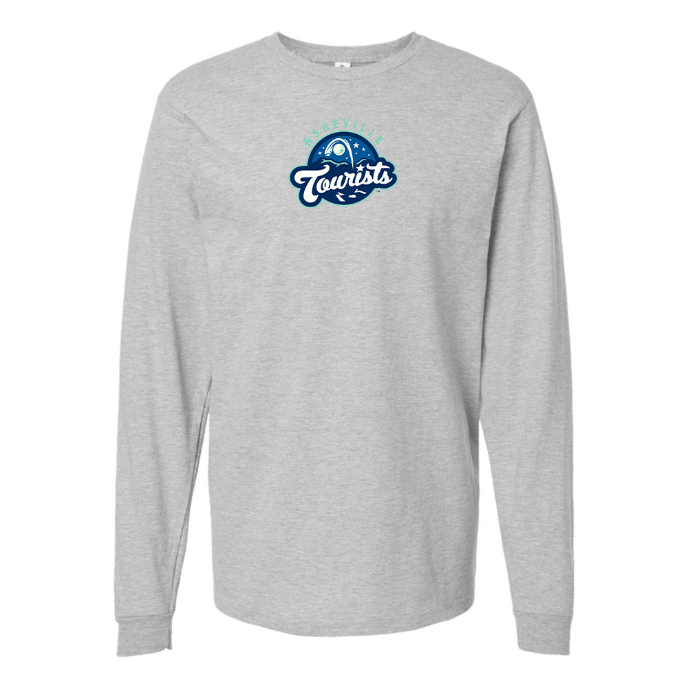 Youth Asheville Tourists Logo Cotton Long Sleeve T-Shirt