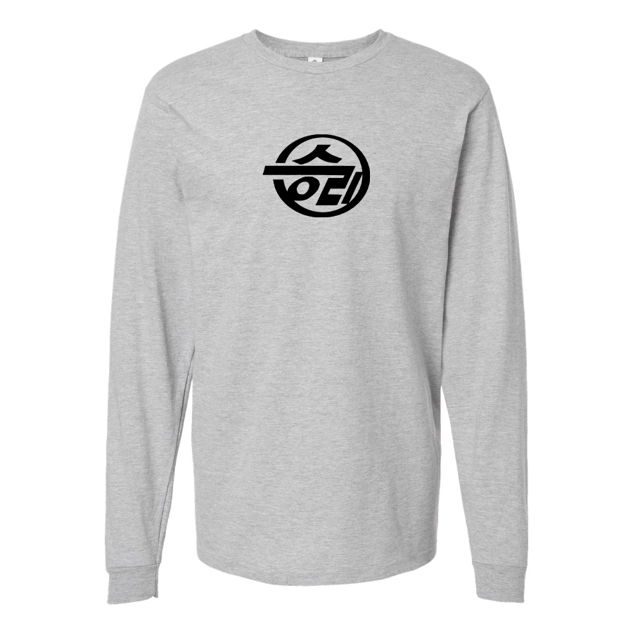 Youth Sungri Motor Plant Logo Cotton Long Sleeve T-Shirt
