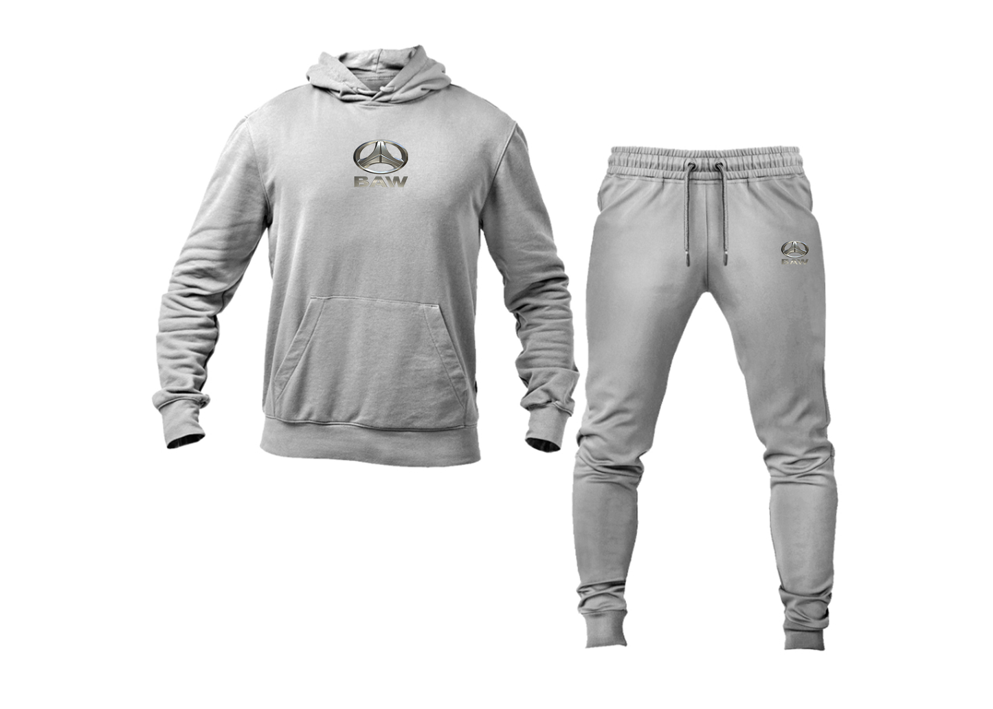 Men's Beijing Automobile Works Logo Hoodie Joggers Set