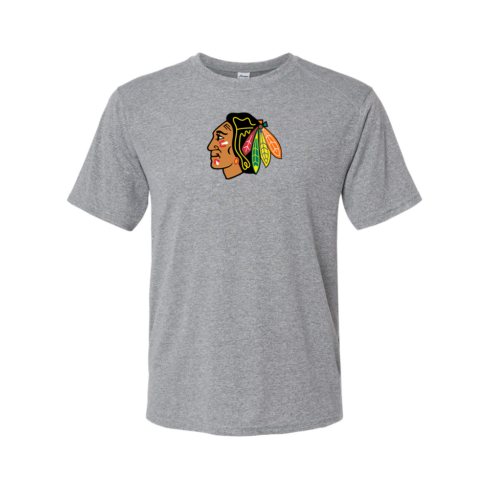 Men's Blackhawks Logo Polyester T-Shirt