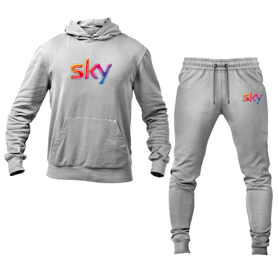 Men's Sky Logo Hoodie Joggers Set