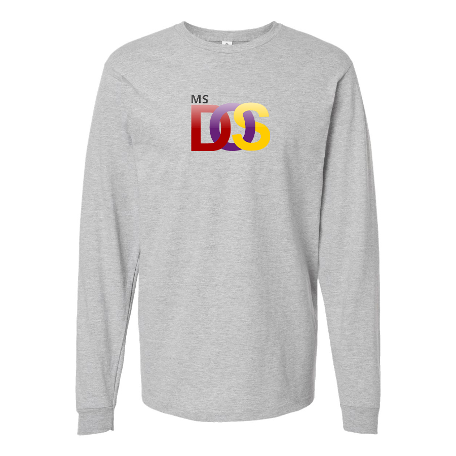 Men's MS DOS Logo Long Sleeve T-Shirt