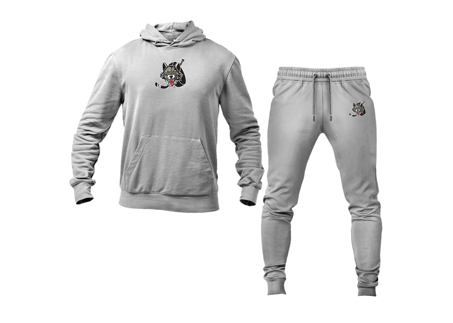 Men's Chicago Wolves Logo Hoodie Joggers Set