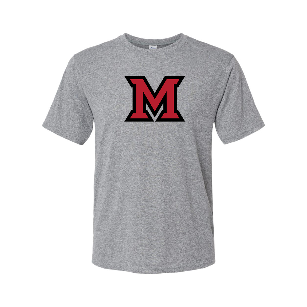 Men's Miami Ohio RedHawks Logo Polyester T-Shirt
