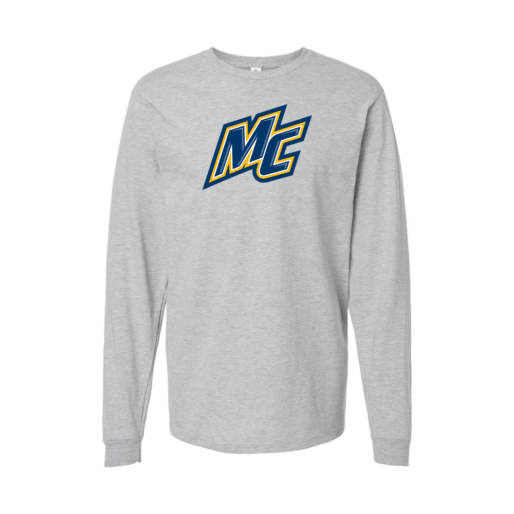 Youth Merrimack Warriors Logo Cotton Long Sleeve T-Shirt