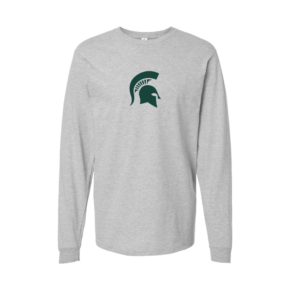 Youth Michigan State Spartans Logo Cotton Long Sleeve T-Shirt