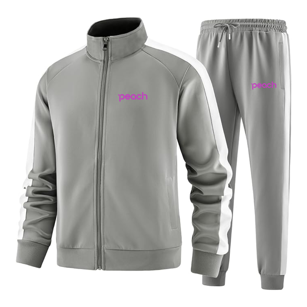 Men's Peach Aviation Logo Dri-Fit TrackSuit