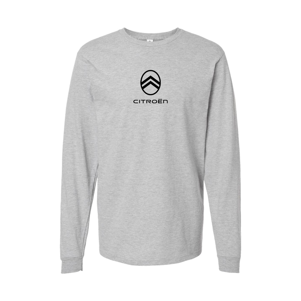 Youth Citroen Logo Cotton Long Sleeve T-Shirt