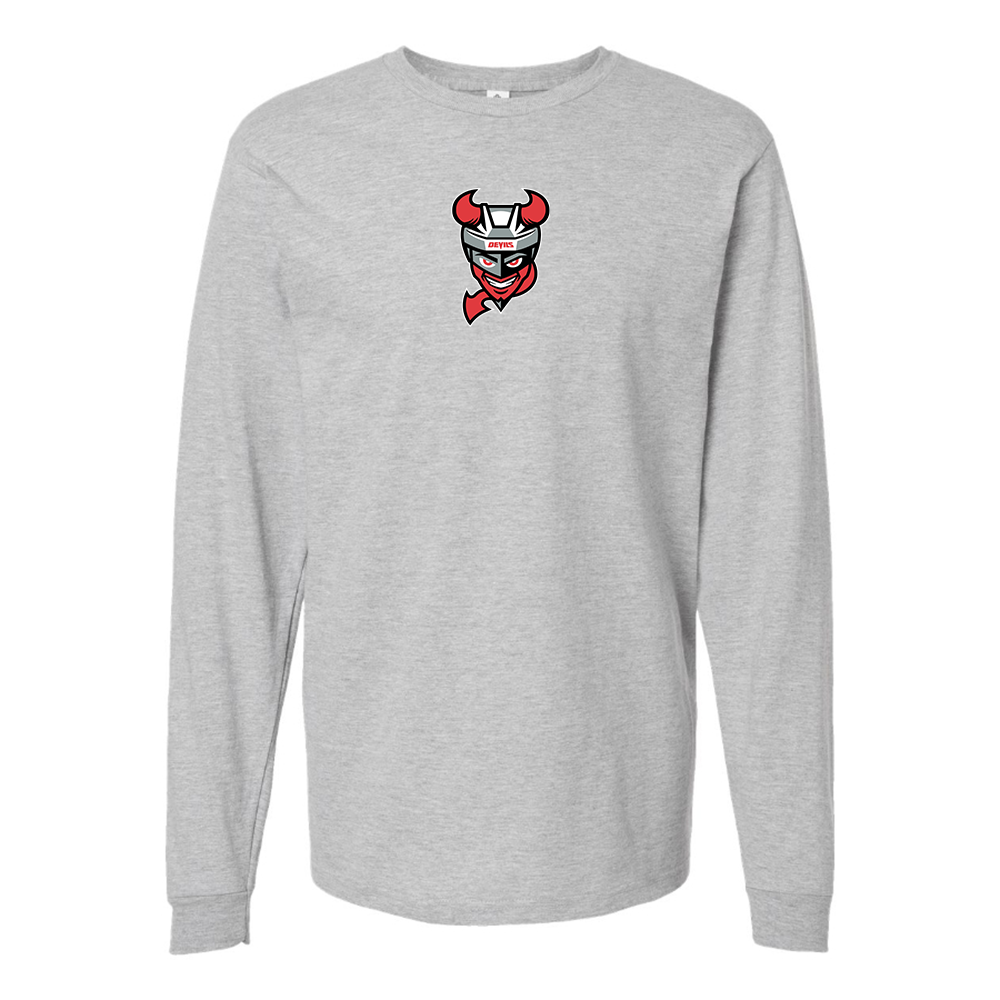 Youth Binghamton Devils Logo Cotton Long Sleeve T-Shirt