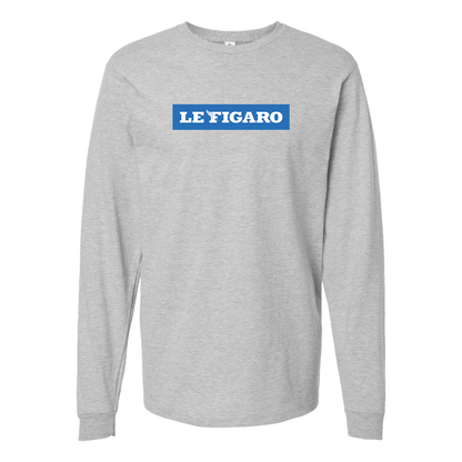 Men's Le Figaro Logo Long Sleeve T-Shirt
