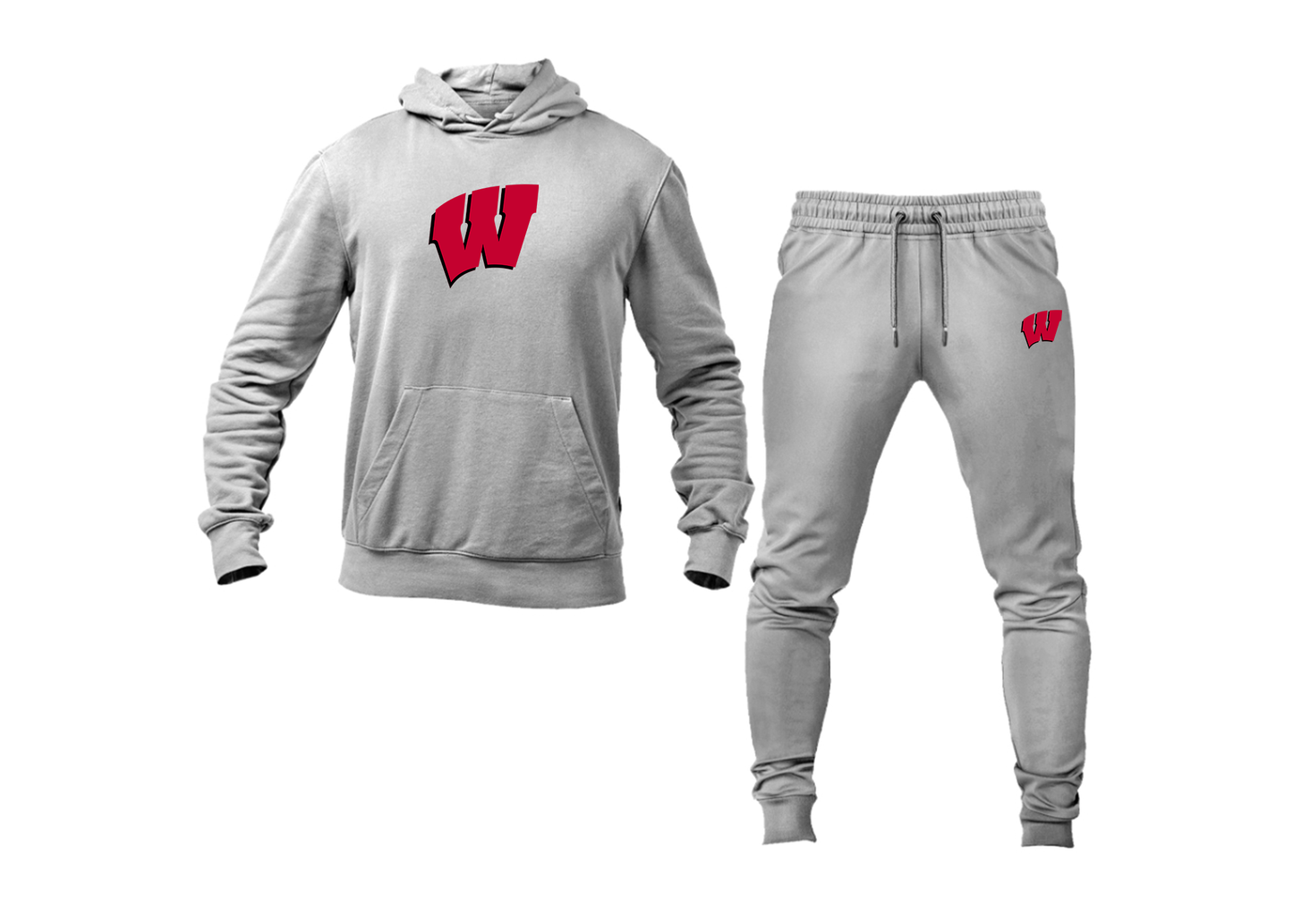 Men's Wisconsin Badgers Hoodie Joggers Set