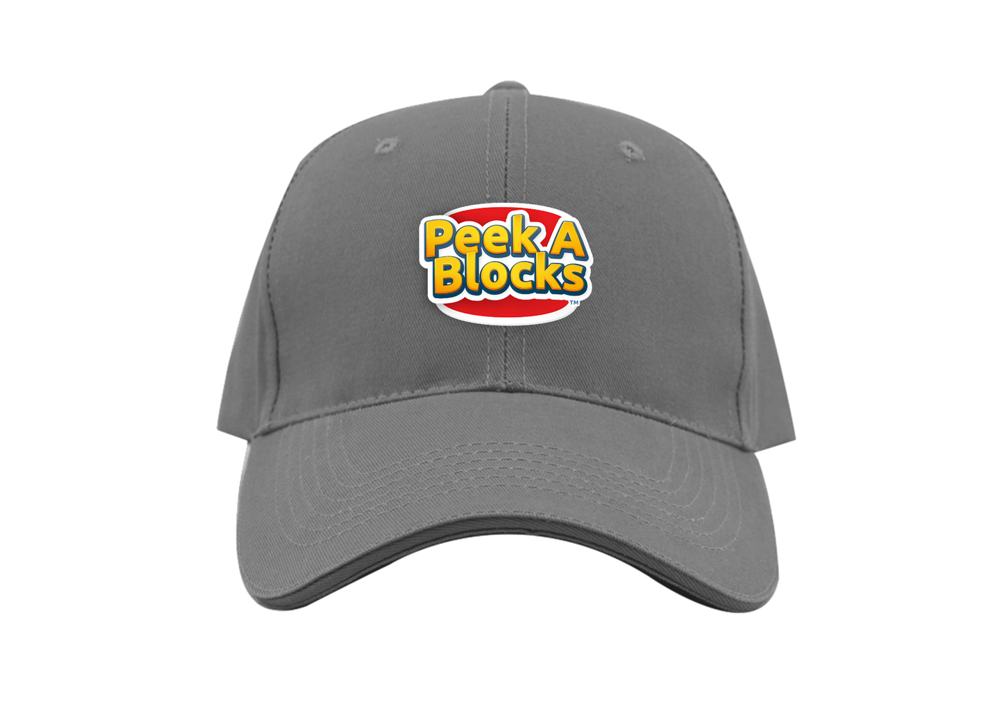 Peek A Blocks Logo Dad Baseball Cap Hat