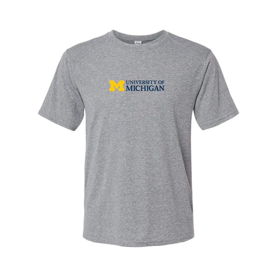 Men's University of Michigan Logo Polyester T-Shirt